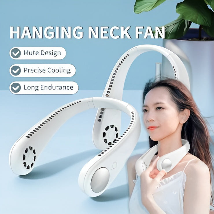 Mini Neck Portable No Bladeless Hanging Neck Rechargeable Air Cooler