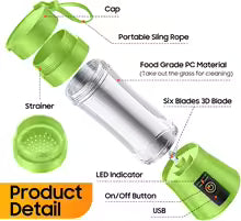 Portable Mini 6 Blade Juicer Blender